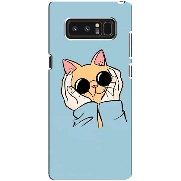 Чохол з принтом «Котик в окулярах» для Samsung Galaxy Note 8 (N950)