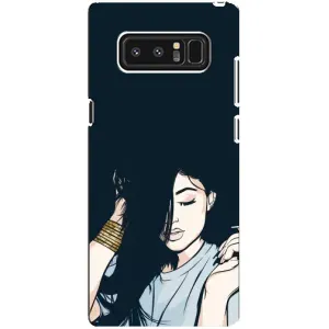 Чохол з друком для samsung Galaxy Note 8 - (Мода) (AlphaPrint) (Гарна дівчина)