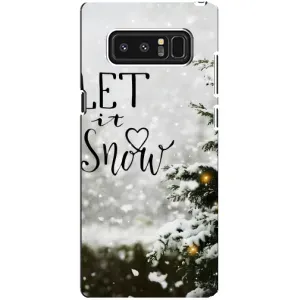 Новорічні, Святкові Чохли для samsung Galaxy Note 8 - 2024 год (Let it snow)