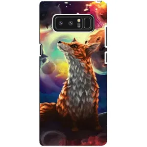 Чохли з картинкою Лисичка для samsung Galaxy Note 8 (VPrint) (Лисичка в космосі)