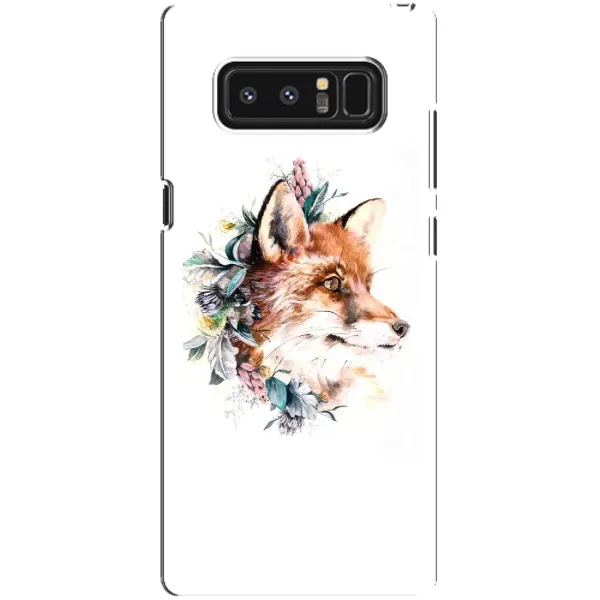 Чохол з принтом «Лиса в квітах» для Samsung Galaxy Note 8 (N950)