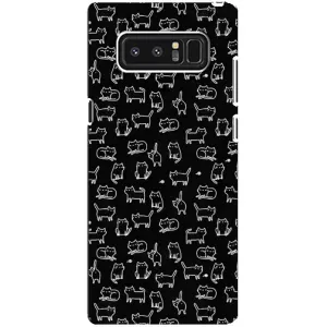 Чохол з принтом для samsung Galaxy Note 8 (AlphaPrint) Модні коти (Маленькі котики)