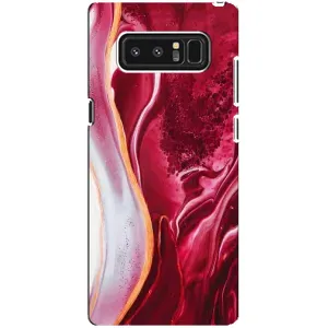 Чохол для Самсунг Ноут 8, N950 - з принтом (Дизайнерські) (AlphaPrint) (Мрамор червоний)