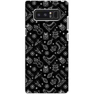 Новорічні, Святкові Чохли для samsung Galaxy Note 8 - 2024 год (Новорічний фон)