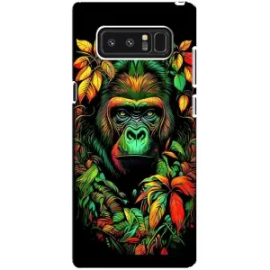 Чохол з Мавпами samsung Galaxy Note 8 - (AlphaPrint) (Мавпа в квітах)