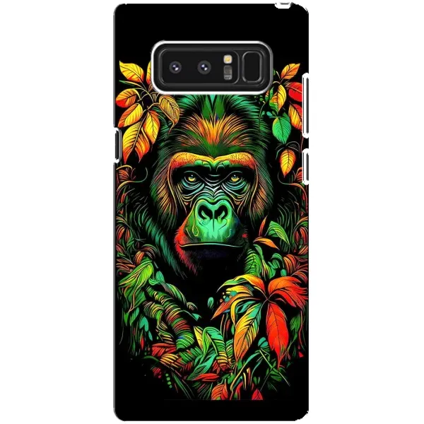 Чохол з принтом «Мавпа в квітах» для Samsung Galaxy Note 8 (N950)