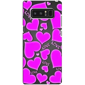 Чехлы для любимой на Самсунг Ноут 8, N950 (VPrint) (Pink hearts)
