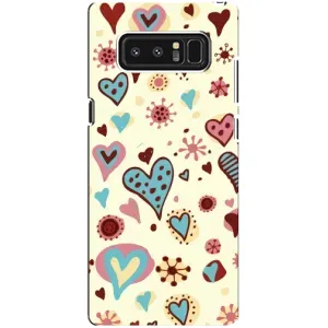 Чехлы для любимой на Самсунг Ноут 8, N950 (VPrint) (Сердечки)