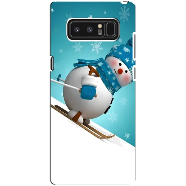 Чохол з принтом «Сніговик на лижах» для Samsung Galaxy Note 8 (N950)