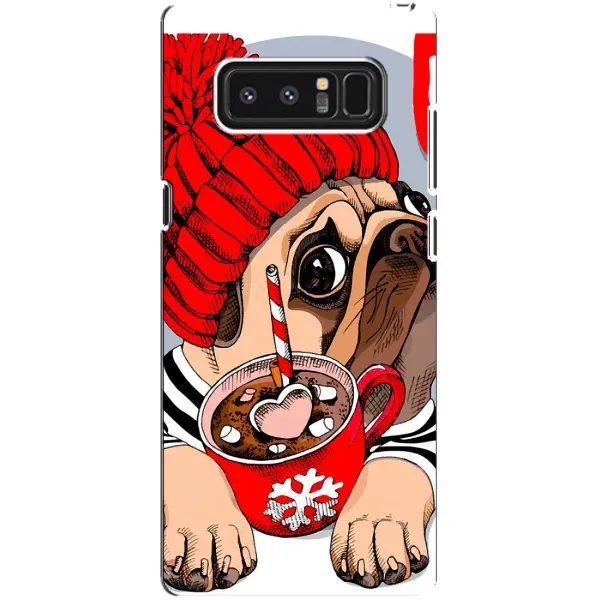 Чохол з принтом «Песик в шапці» для Samsung Galaxy Note 8 (N950)