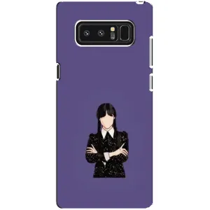 Чохли Венсдей на samsung Galaxy Note 8 Уенсдей (AlphaPrint) (Венздей у чорному)