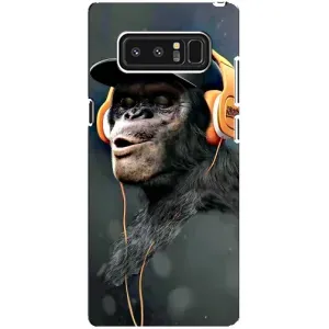 Чохол з Мавпами samsung Galaxy Note 8 - (AlphaPrint) (В навушниках)