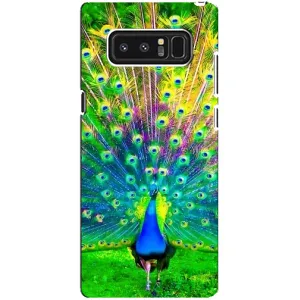 Чохол з пташками на samsung Galaxy Note 8 (VPrint) (Яскравий Павлин)