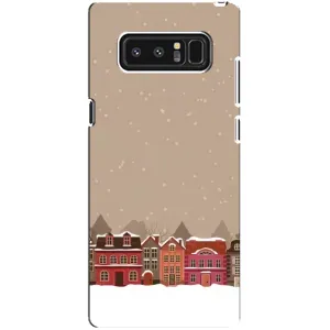 Новорічні, Святкові Чохли для samsung Galaxy Note 8 - 2024 год (Зимове місто)