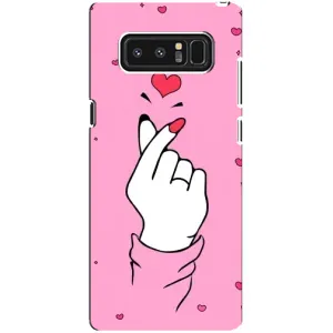 Чохол з принтом для samsung Galaxy Note 8 (AlphaPrint - Знак сердечка)