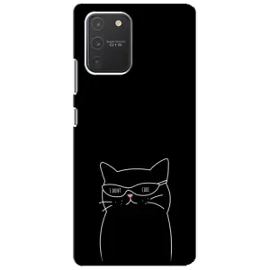 Чохол з малюнком кіт на Samsung Galaxy S10 Lite (Байдужий кіт)