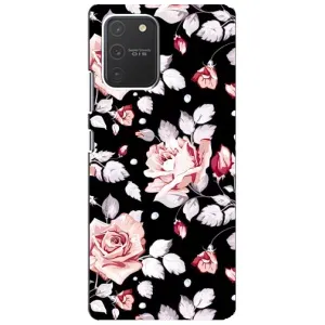 Чохли з квітами для Samsung Galaxy S10 Lite (VPrint) (Квіти на чорному)