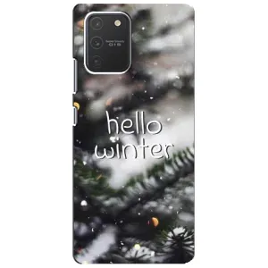 Новорічні, Святкові Чохли для Samsung Galaxy S10 Lite - 2024 год (Hello winter)