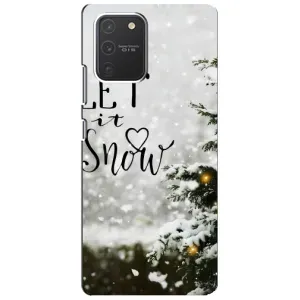 Новорічні, Святкові Чохли для Samsung Galaxy S10 Lite - 2024 год (Let it snow)