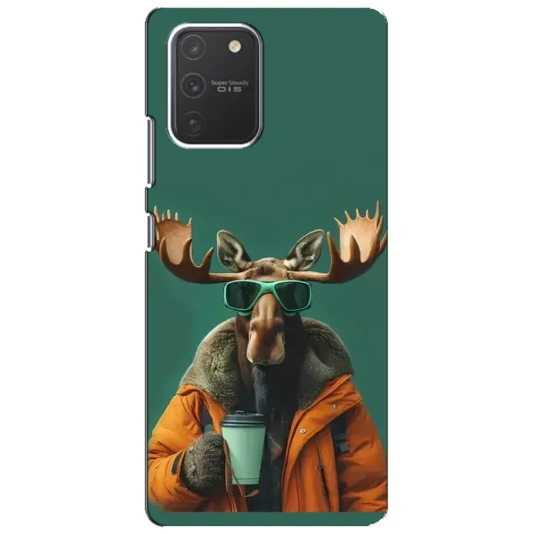 Чехол с принтом «Лось с кофе» для Samsung Galaxy S10 Lite