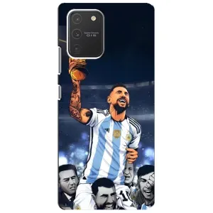 Чохли для Samsung Galaxy S10 Lite (Leo чемпіон) (AlphaPrint) (Мессі з кубком)