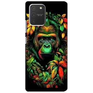Чохол з Мавпами Samsung Galaxy S10 Lite - (AlphaPrint) (Мавпа в квітах)