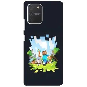 Чохол Майнкрафт на Samsung Galaxy S10 Lite (AlphaPrint) Minecraft (персонажі Minecraft)