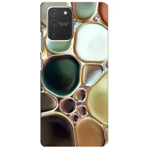 Мраморный чехол на Samsung Galaxy S10 Lite (VPrint) (Радужный Мрамор)