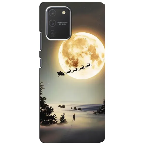 Чехол с принтом «Санта на луне» для Samsung Galaxy S10 Lite