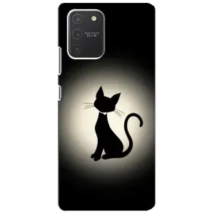 Чохол з принтом для Samsung Galaxy S10 Lite (AlphaPrint) Модні коти (Силует котика)