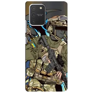Чехлы с картинкой ЗСУ для Samsung Galaxy S10 Lite (AlphaPrint) (Воїн ЗСУ)