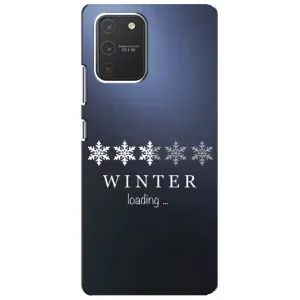 Зимні Чохли для Самсунг Гелексі S10 Лайт - прозорий фон (Winter loading)