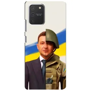 Чохол для Samsung Galaxy S10 Lite (AlphaPrint - с принтом Зеленського) (Зеленский солдат)