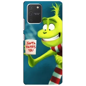 Різдвяні Чохли для Samsung Galaxy S10 Lite (VPrint) (Зелений Грінч)