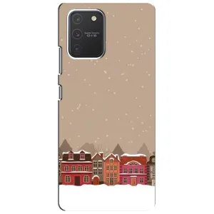 Новорічні, Святкові Чохли для Samsung Galaxy S10 Lite - 2024 год (Зимове місто)