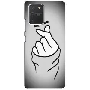 Чохол з принтом для Samsung Galaxy S10 Lite (AlphaPrint - Знак сердечка) (Значок Love)