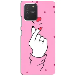 Чохол з принтом для Samsung Galaxy S10 Lite (AlphaPrint - Знак сердечка) (Знак Love)