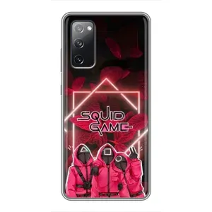 Чехол Гра в кальмара для Samsung Galaxy S20 FE (Охранники Игра кальмара)