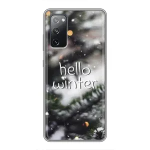 Новогодние, Праздничные Чехлы для Samsung Galaxy S20 FE - 2024 год (Hello winter)