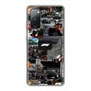 Чехол Формула1 на Samsung Galaxy S20 FE (Гоночный коллаж Ф1)