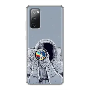 Чехол NASA для Samsung Galaxy S20 FE (AlphaPrint) (Космонавт фото)