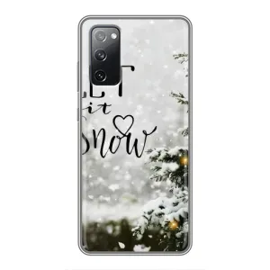 Новогодние, Праздничные Чехлы для Samsung Galaxy S20 FE - 2024 год (Let it snow)