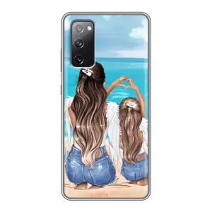 Чехол с печатью для Samsung Galaxy S20 FE - (Мама с ребенком) (AlphaPrint) (Мама с доченькой)