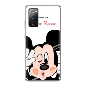 Эксклюзивный чехол для Samsung Galaxy S20 FE (AlphaPrint - Мультяшные) (Маус Микки)