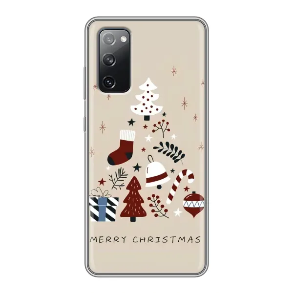 Чехол с принтом «Merry Christmas» для Samsung Galaxy S20 FE Чехол с принтом «Merry Christmas» для Samsung Galaxy S20 FE