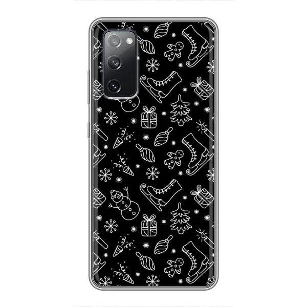 Чехол с принтом «Новогодний фон» для Samsung Galaxy S20 FE Чехол с принтом «Новогодний фон» для Samsung Galaxy S20 FE