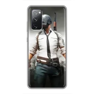 Чехол PUBG для Самсунг С20 ФЕ (AlphaPrint) (Пабг мен)