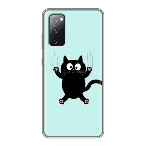 Чехол с принтом для Samsung Galaxy S20 FE (AlphaPrint) Модные коты (Падающий кот)
