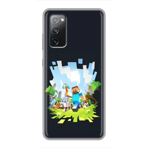 Чохол з принтом «персонажі Minecraft» для Samsung Galaxy S20 FE