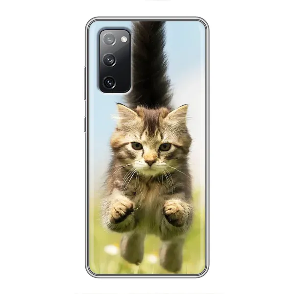 Чехол с принтом «Прыжок кота» для Samsung Galaxy S20 FE